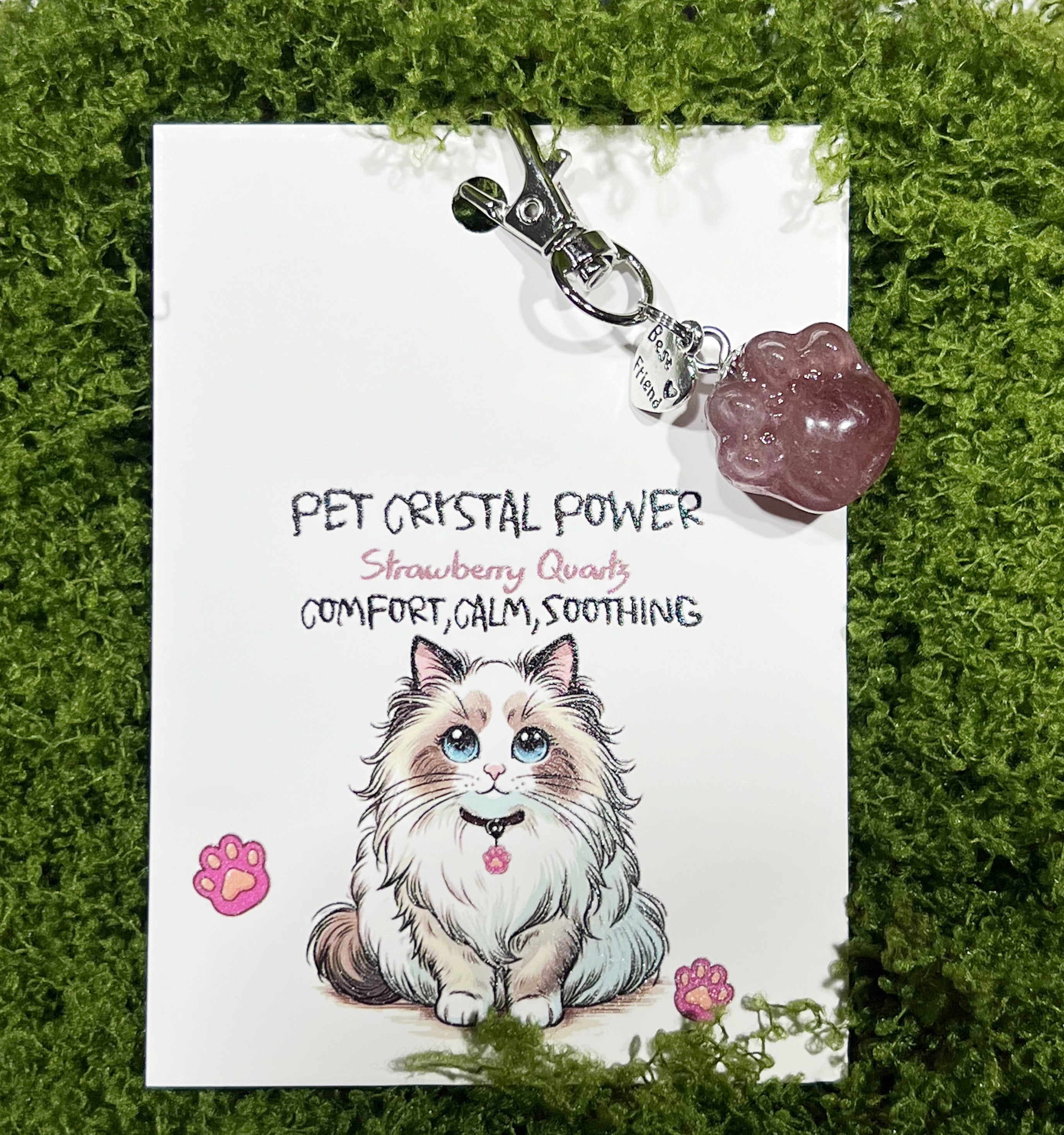 Crystal Power Hearling Crystal Charms for Pet