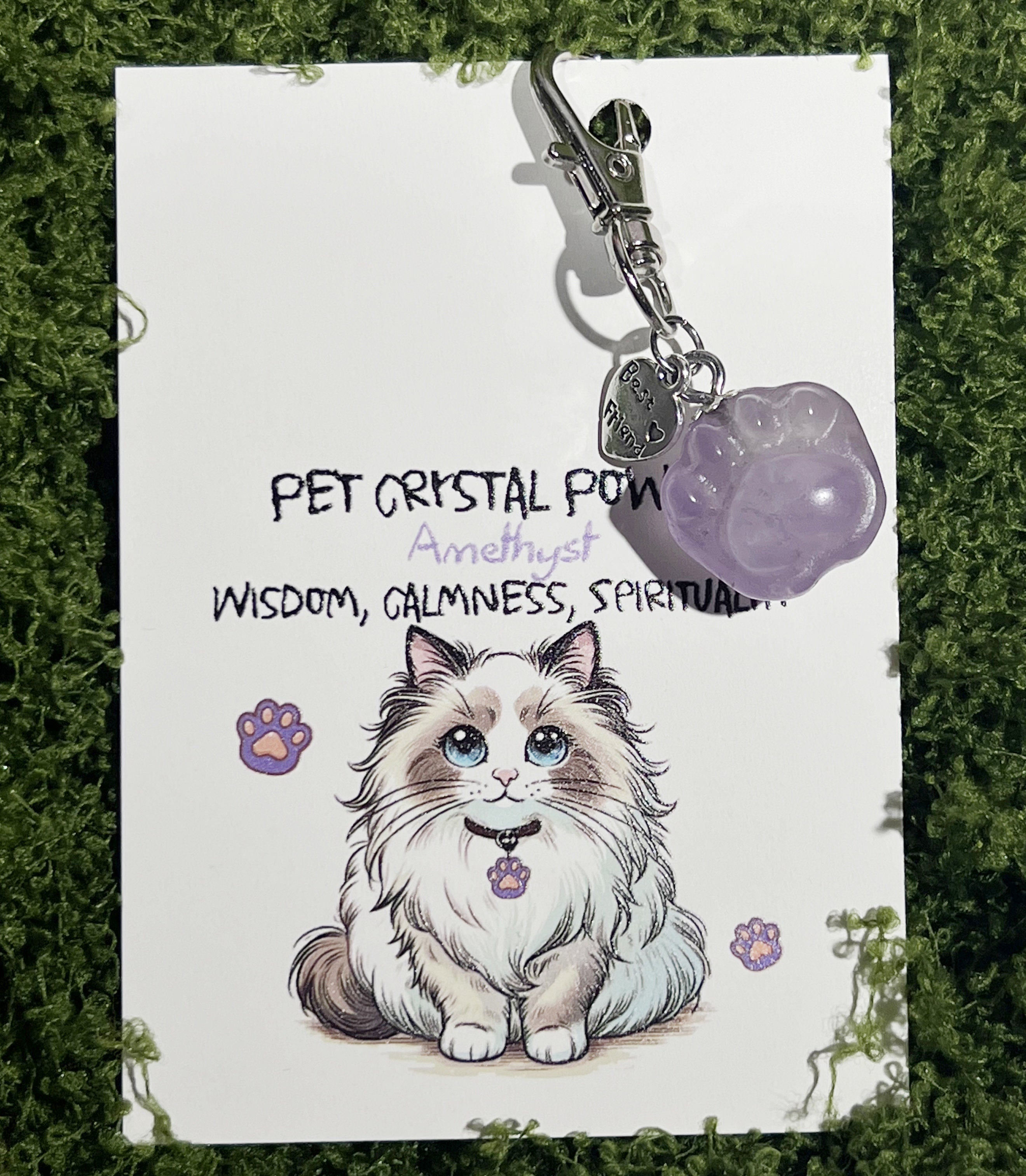 Crystal Power Hearling Crystal Charms for Pet