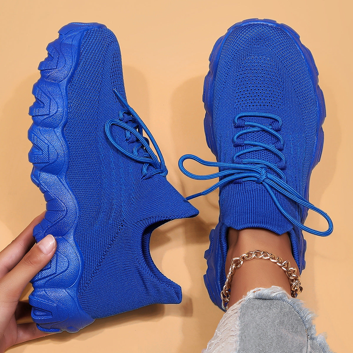 Breathable Flyknit Sneakers