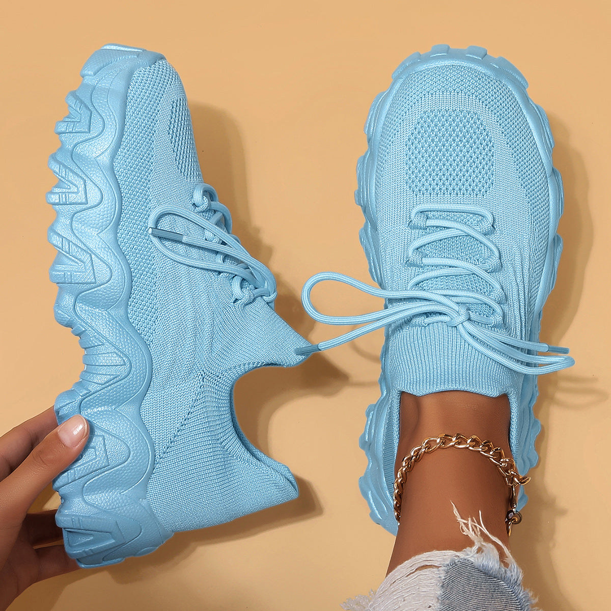 Breathable Flyknit Sneakers