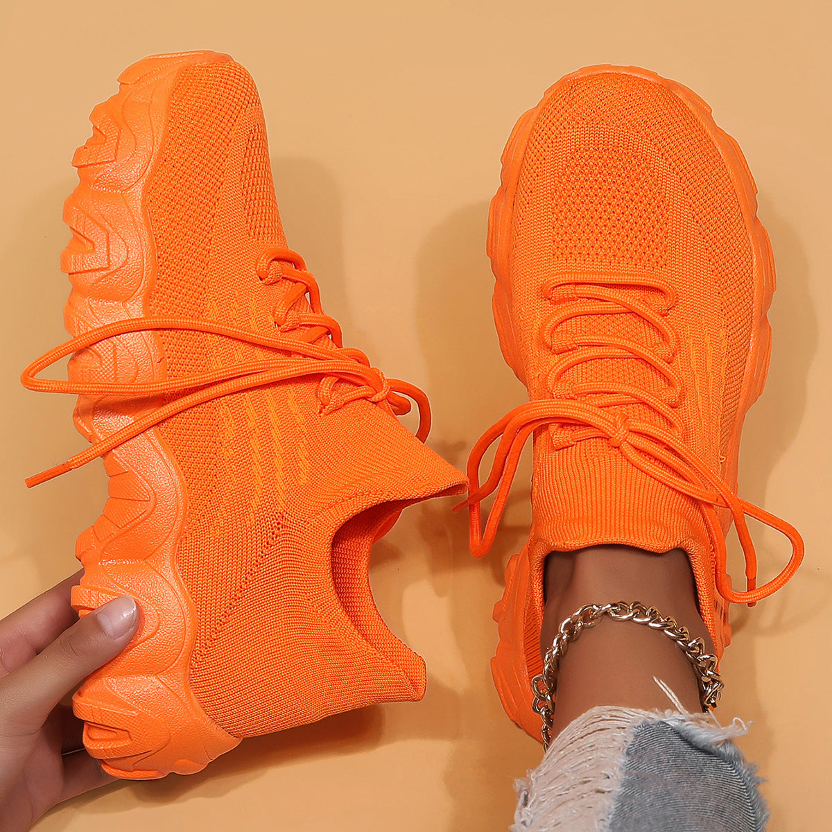 Breathable Flyknit Sneakers