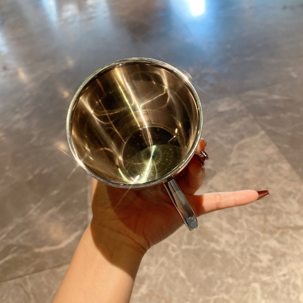 Diamond-studded heart-shaped cup